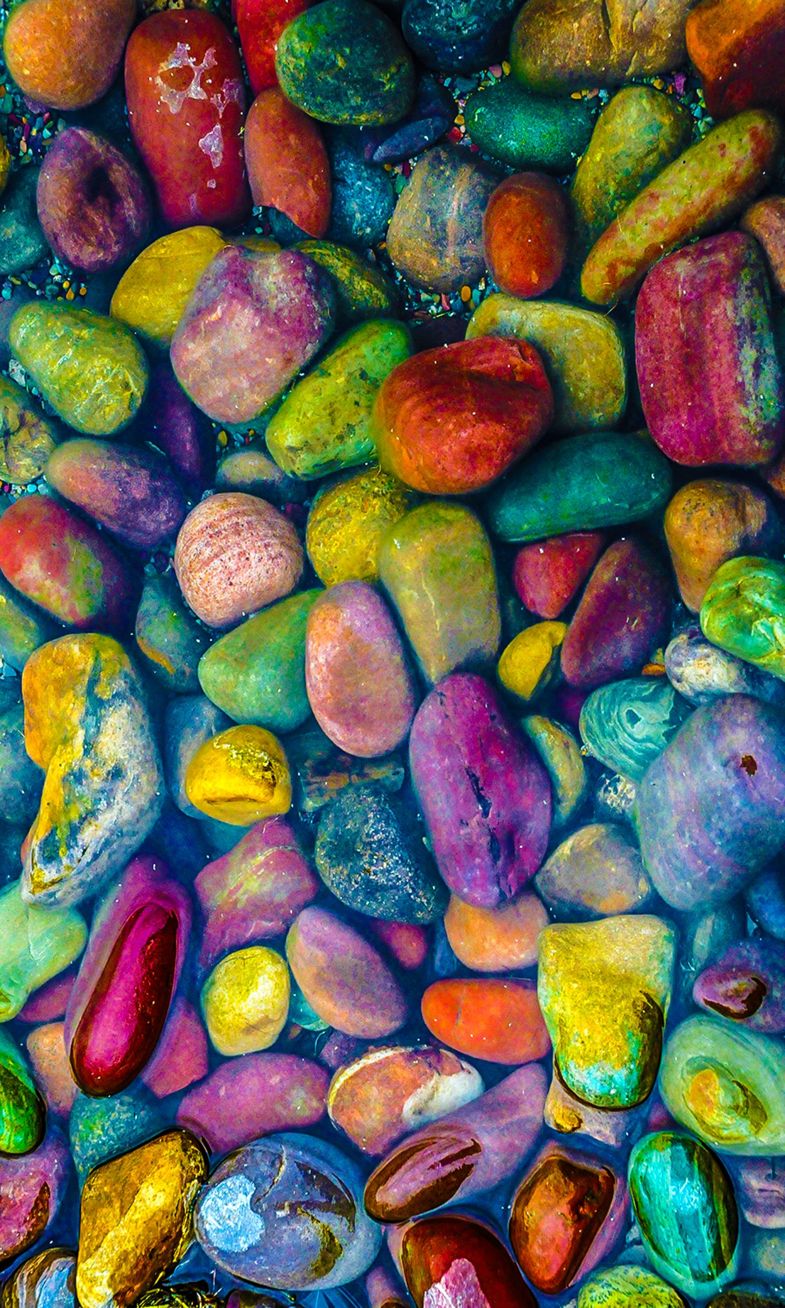 coloured stones by Roger Carlsen